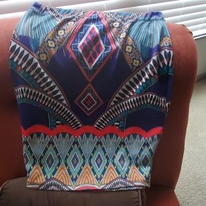 Tribal Print, Pencil Skirt